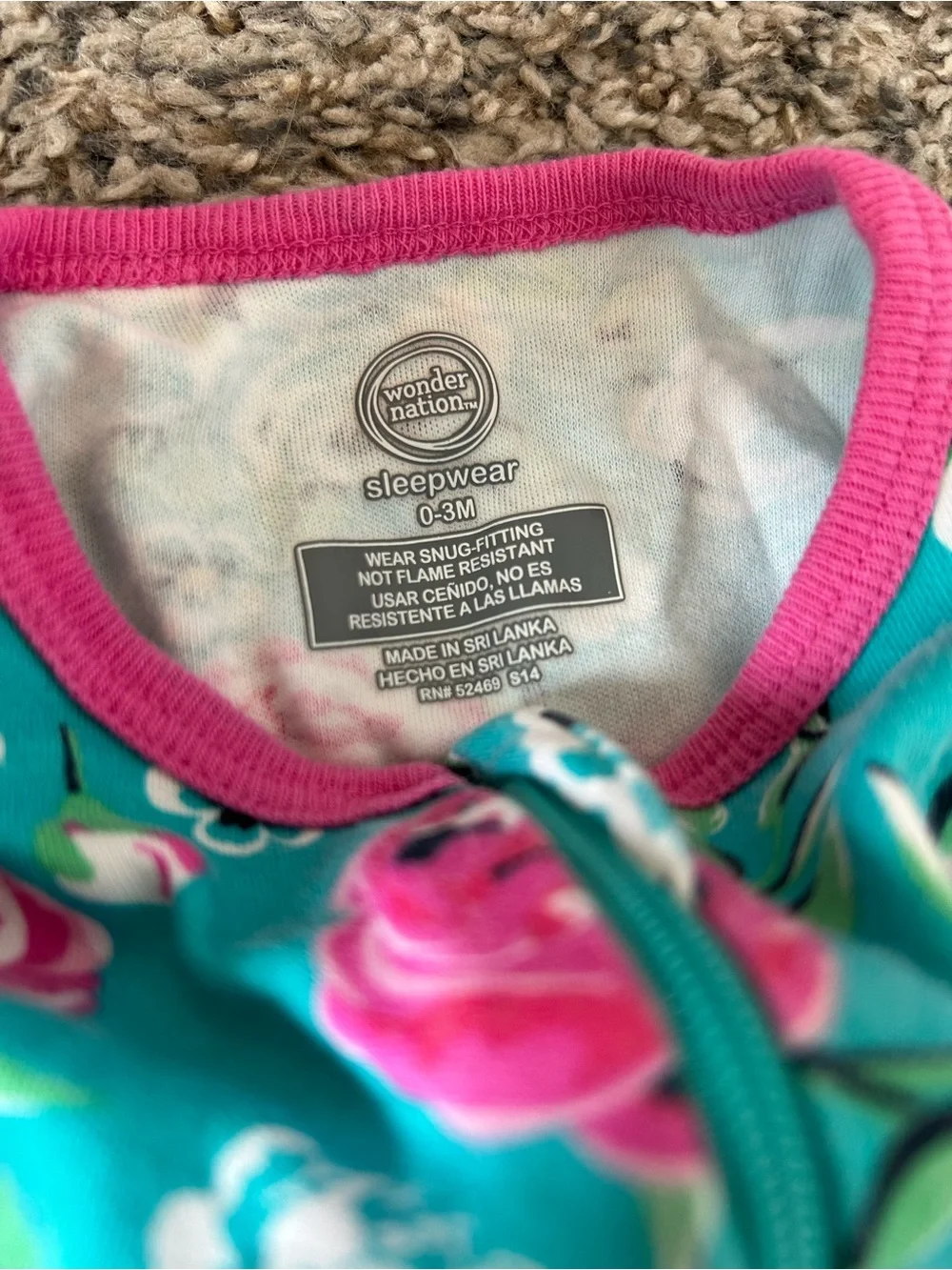 Baby Girl Footed One-Piece Sleepers - 5 Pack